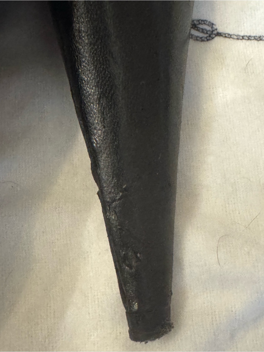 Prada Black Leather Pointed Platform Ankle Booties 37/7 - Picture 6 of 8